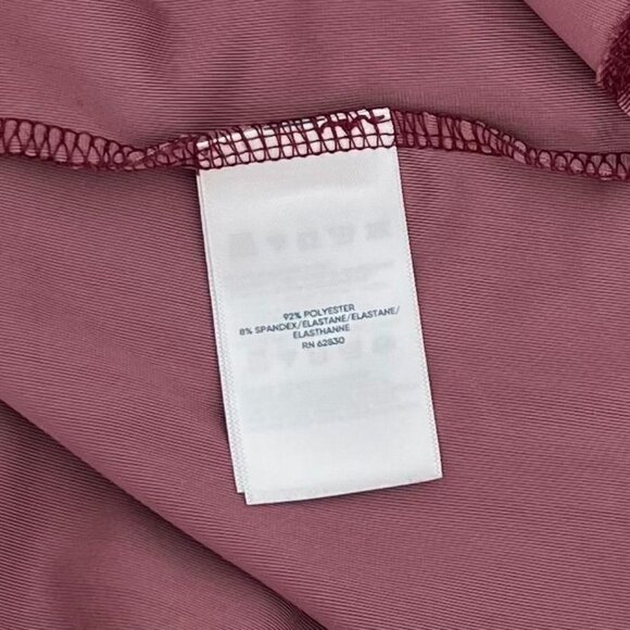 Lands End Womens Velvet Tunic Top Size 3X Burgundy Relaxed Fit Stretch Elegant - Picture 4 of 10